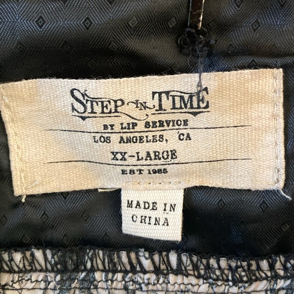 Lip Service Emporium Gothic Steampunk Lace High-Low Maxi Skirt Tiered XXL - Picture 6 of 11